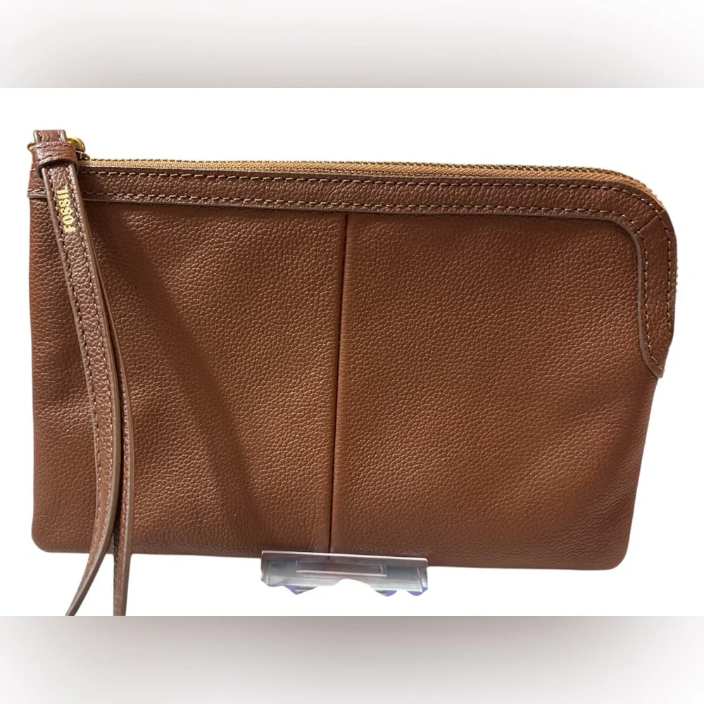 Fossil Brown Sophia Wristlet